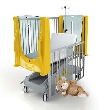Cuna hospitalaria reclinable - Cuddle - Stiegelmeyer GmbH & Co. KG - Trendelenburg / transparente / eléctrica