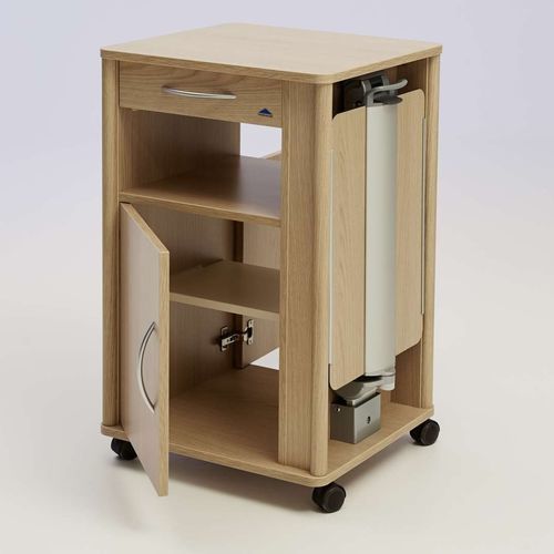 Mesa de cabecera con ruedas - Alcamo - Stiegelmeyer GmbH & Co. KG - con bandeja de cama / con cajones