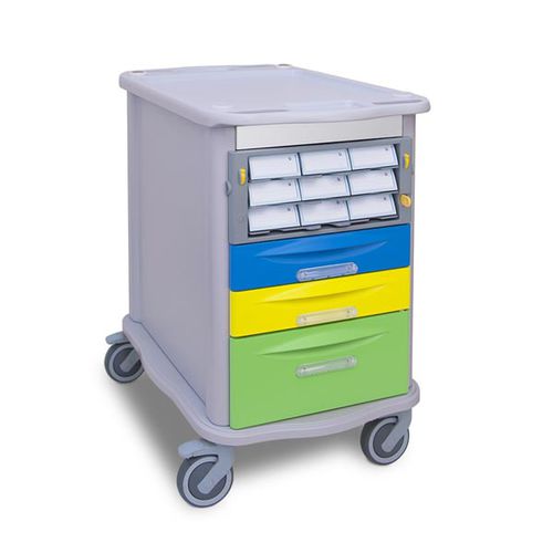 Carro de hospital - MINI 400 - AURION - para medicamentos / de logística / 4 cajones