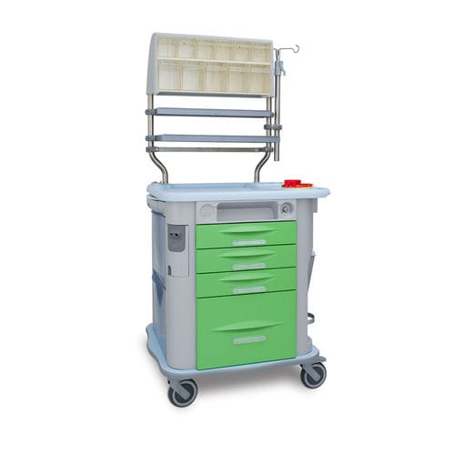 Carro médico - CP THERAPY - AURION - de uso general / para cuidados / 4 cajones