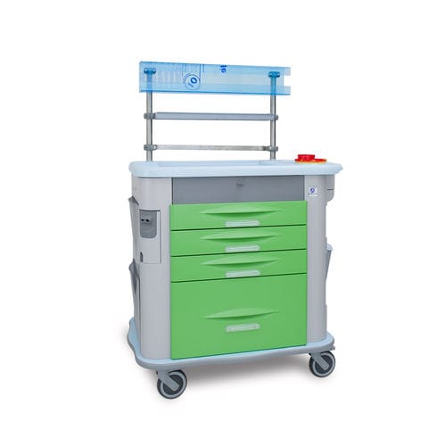 Carro médico - MG - AURION - de anestesia / para medicamentos / 4 cajones