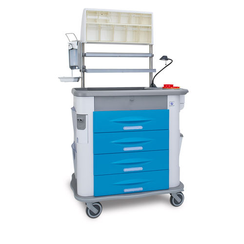 Carro médico - MG - AURION - para medicamentos / para cuidados / 4 cajones