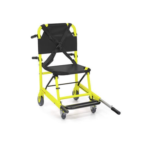 Silla de traslado de pacientes con ruedas - S-129 - Kartsana - plegable / para personas con movilidad reducida / con reposapiernas