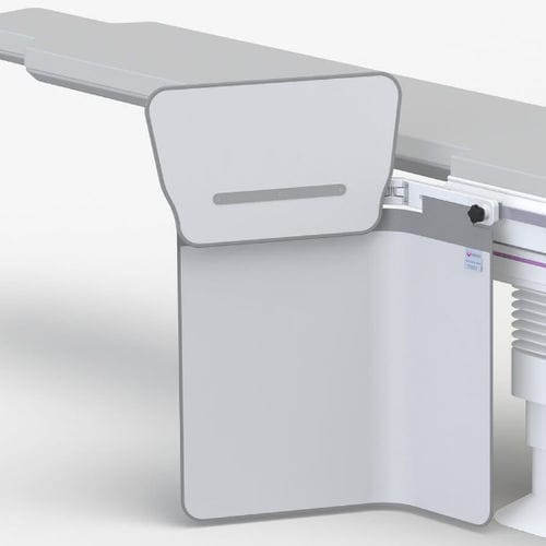 Pantalla de radioprotección rayos X - 312/E 78cm wide series - Kenex Electro-Medical - montada en sillón de reconocimiento / 0,50 mm