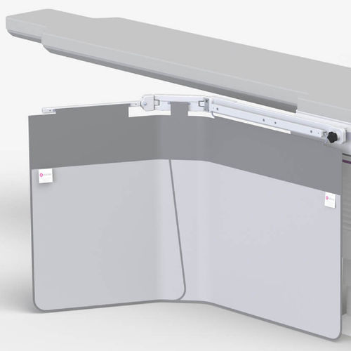 Pantalla de radioprotección rayos X - 312/DS-039/6  - Kenex Electro-Medical - montada en sillón de reconocimiento / 0,50 mm