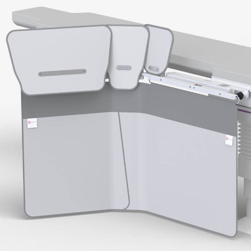 Pantalla de radioprotección rayos X - 312/DS-060/1/3 - Kenex Electro-Medical - montada en sillón de reconocimiento / 0,50 mm