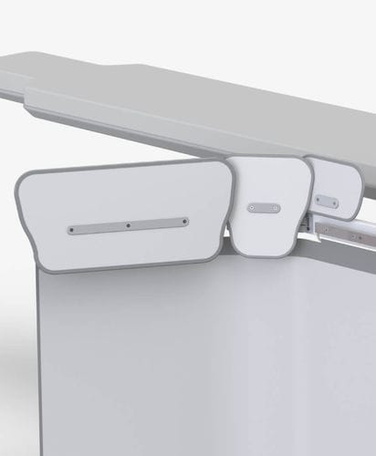 Pantalla de radioprotección rayos X - 312/E/027 - Kenex Electro-Medical - montada en sillón de reconocimiento / 0,50 mm
