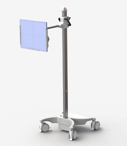 Potter-Bucky con ruedas - 1330/4/1  - Kenex Electro-Medical - con sensor plano