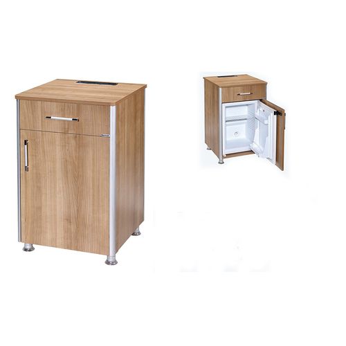 Mesa de cabecera con compartimento refrigerador - K077 / M - Kenmak Hospital Furnitures 
