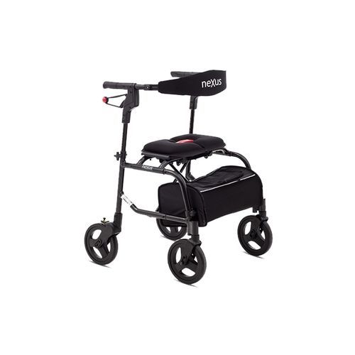 Andador con ruedas con 4 ruedas - NEXUS-3 - Kenmak Hospital Furnitures  - con asiento / con reposabrazos