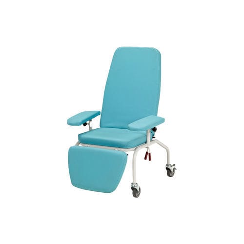 Sillón para transfusión de sangre manual - K019 / B - Kenmak Hospital Furnitures  - de 3 secciones / con ruedas
