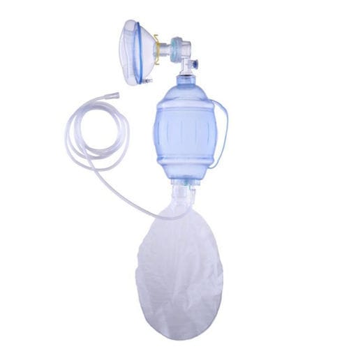 Insuflador manual de PVC - KM-80 series - KOO Industries - con válvula PEEP / de un solo uso