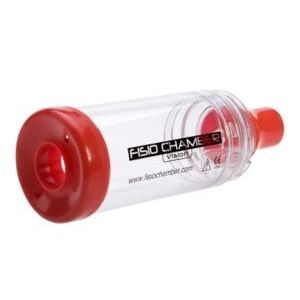 Cámara de inhalación para circuito respiratorio de pacientes - Fisiochamber™ - KOO Industries - con máscara