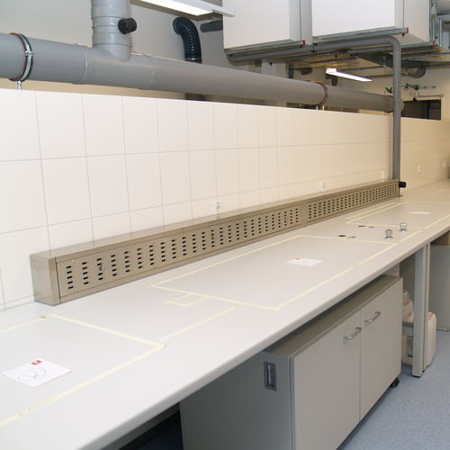 Campana de aspiración química - RWA-1000 - KUGEL medical GmbH & Co. KG - de escape / de laboratorio de histopatología / de mesa