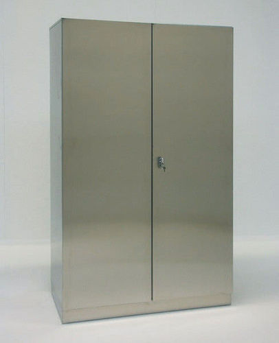 Armario de hospital - HoS-FT-800 - KUGEL medical GmbH & Co. KG - con puerta abatible / de acero inoxidable / gris