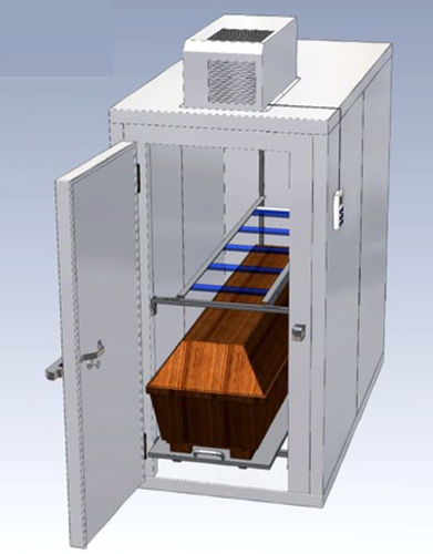 Cámara mortuoria frigorífica para ataúdes - KZS 40/200 - KUGEL medical GmbH & Co. KG - para varios cuerpos / de carga frontal / modular