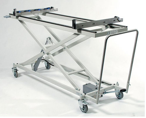 Carro portaféretros - HTW 50/250-R1-M-Q - KUGEL medical GmbH & Co. KG - para transporte / de acero inoxidable / hidráulico