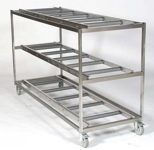 Estantería 4 estantes - REF 32/750-04 - KUGEL medical GmbH & Co. KG - mortuoria / móvil / de acero inoxidable