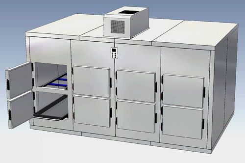 Cámara mortuoria frigorífica para camillas mortuorias - KZM 40/0200 - KUGEL medical GmbH & Co. KG - 2 cuerpos / de carga frontal / modular