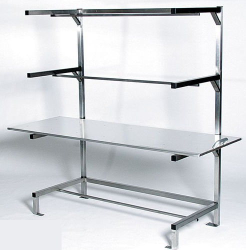Estantería 2 estantes - KRA-02 - KUGEL medical GmbH & Co. KG - mortuoria / de acero inoxidable