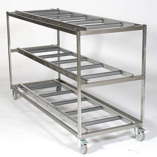 Estantería móvil - REF 32/750-03 - KUGEL medical GmbH & Co. KG - modular / mortuoria / de acero inoxidable