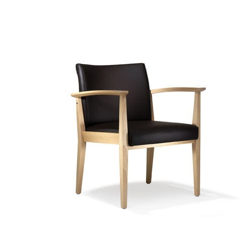 Silla para sala de espera - 1500 Luca - Kusch+Co GmbH - de comedor / con reposabrazos / apilable