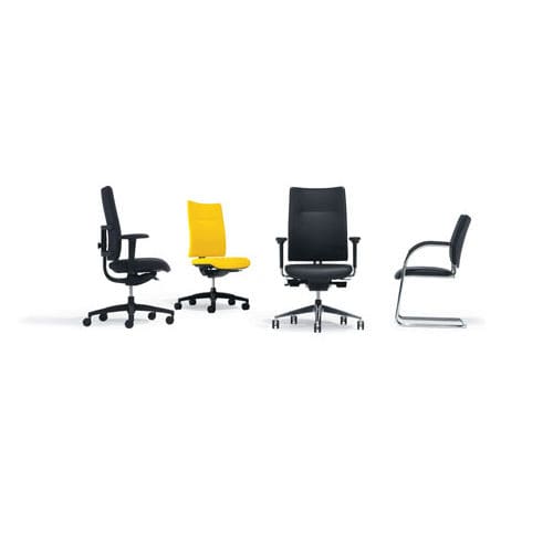 Silla de oficina con reposabrazos - 9200 Papilio - Kusch+Co GmbH - con ruedas / con respaldo alto / ergonómica