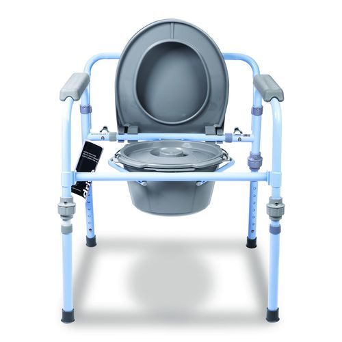 Silla con orinal con reposabrazos - CHA171 - Laborie Medical Technologies - con cubo / de altura variable / plegable