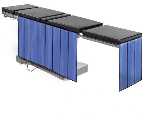 Cortina de radioprotección rayos X - Burlington Medical - montada en sillón de reconocimiento