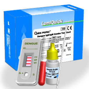 Kit de prueba del dengue - QuickProfile™  - LumiQuick Diagnostics Inc. - de IgG / de IgM / para virus