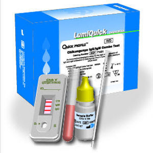 Kit de prueba de chikungunya - QuickProfile™  - LumiQuick Diagnostics Inc. - de IgG / de IgM / para virus