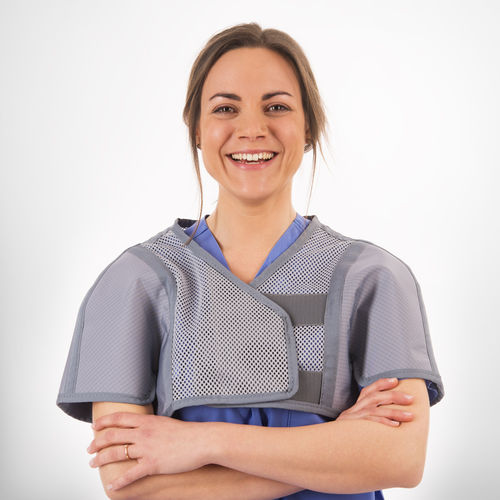 Protección radiológica para senos protección delantera - Bolero RA637 - MAVIG  - protección lateral / 0,25 mm