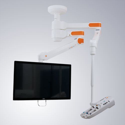 Brazo de soporte de altura regulable - MRT Tragarmsystem - MAVIG  - de posicionamiento / con muelle / para lámpara