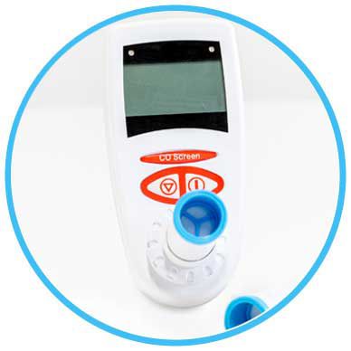 Analizador respiratorio de monóxido de carbono - CO Screen - MD Diagnostics Ltd - para cuidados de urgencias / electrónico / de mano