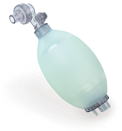 Balón insuflador para cuidados de urgencias - 1274 - MEBER - de silicona / reutilizable / con máscara