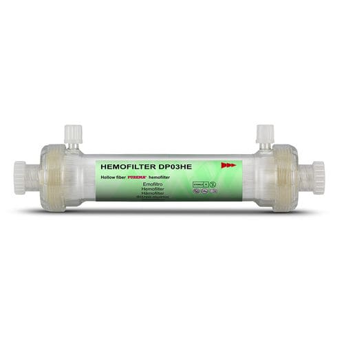 Hemofiltro para terapia continua de depuración extrarrenal - DP03HE - MEDICA - de fibras huecas / de membrana / de diálisis