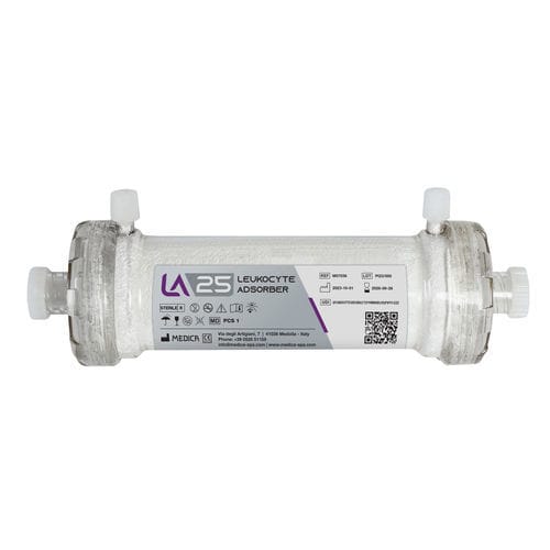 Cartucho de filtro de sangre - LA25 - MEDICA - de hemodiálisis / para leucaféresis / de polisulfona