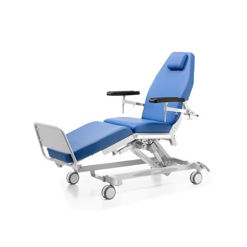 Sillón para tratamiento eléctrico - Diamed 2 - Medical Iberica - de 3 secciones / con reposapiernas / de altura variable
