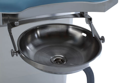 Portacuencos para sillón de reconocimiento - 91706 - medifa - de acero inoxidable