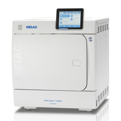Autoclave médico - Vacuclave 43 B+ Evolution - MELAG - de vapor / de mesa / de carga frontal