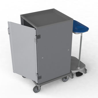 Carro para bolsas para ropa sucia - SENAT - Mercura Industries - para ropa limpia / de hospital / de transporte