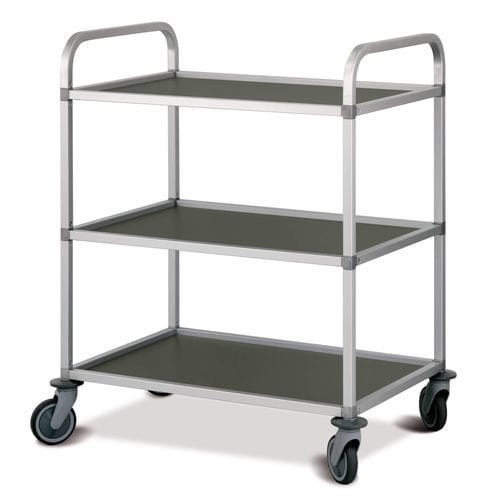 Carro de servicio - DINASTAR - Mercura Industries - multifunción / de aluminio / 2 estantes