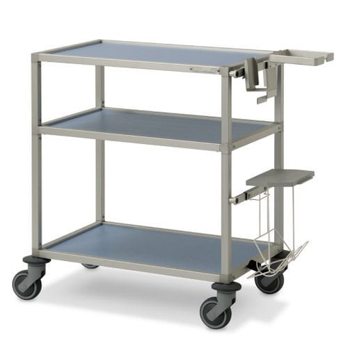 Carro médico - Gaby Star S 700 - Mercura Industries - para cuidados / de aluminio anodizado / con soporte para bolsa de basura