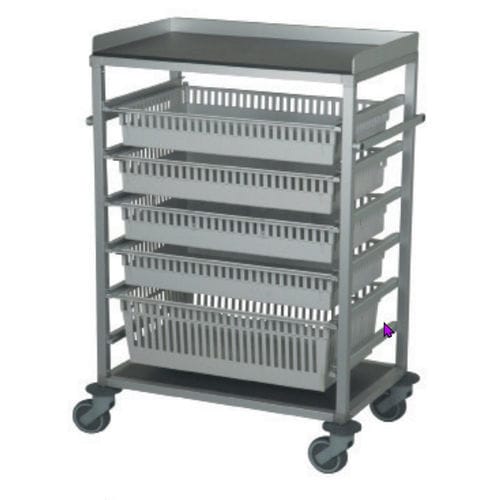 Carro médico - Baccarat - Mercura Industries - para cuidados / de aluminio anodizado / con canasta