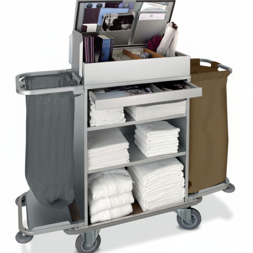 Carro para bolsas para ropa limpia - NAPOLI - Mercura Industries - de hospital / con cajón / con estante