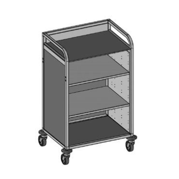 Carro médico - Medicar M2 - Mercura Industries - para cuidados / de aluminio anodizado / móvil