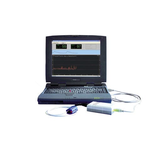 Pulsioxímetro de dedo - OXY-TEST 2000M - MES  - médico / USB / informatizado