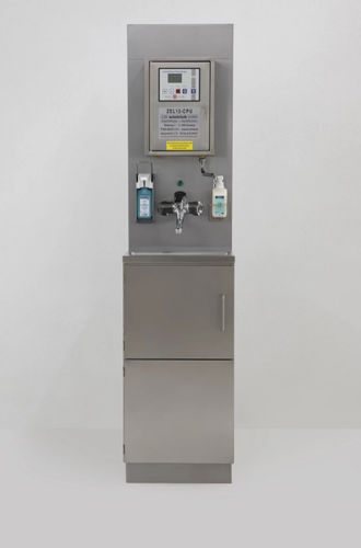 Estación móvil de higiene con soporte para gel hidroalcohólico - Metallwarenfabrik Walter H. Becker 