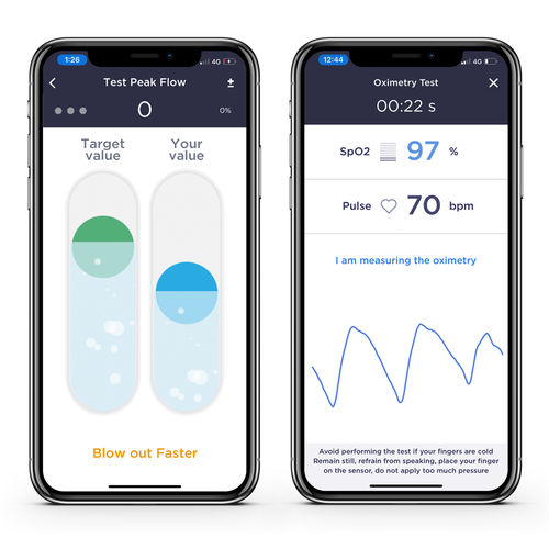 Aplicación para móviles de monitorización - Smart One  - MIR - Medical International Research - de gestión / de tratamiento / para informes