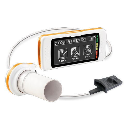 Espirómetro electrónico - Spirodoc&reg; - MIR - Medical International Research - portátil de mano / con pantalla táctil / con monitor Sp02